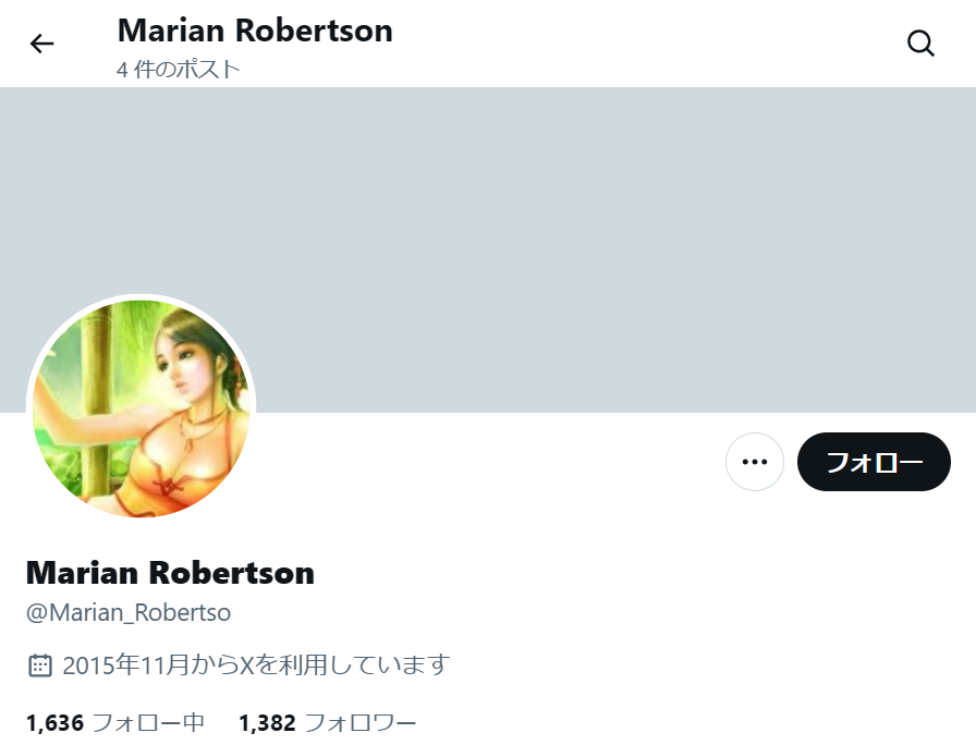 no.1087｜フォロワー1300人アカウント（海外）