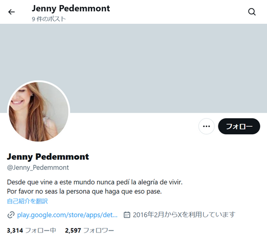 no.1106｜フォロワー2600人アカウント（海外）