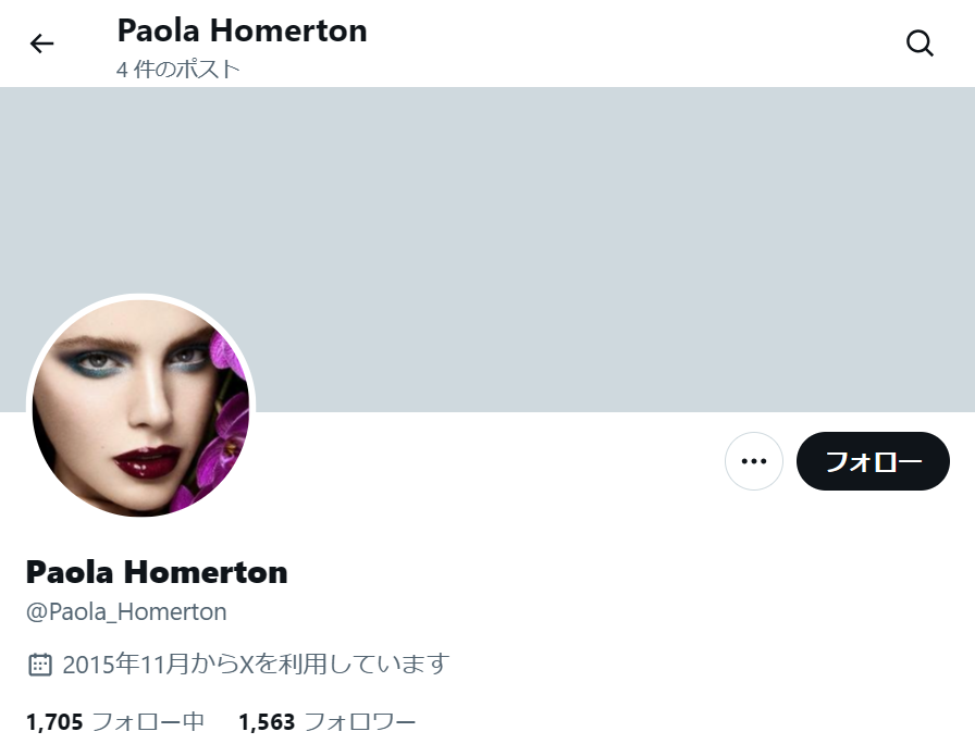 no.1114｜フォロワー1500人アカウント（海外）