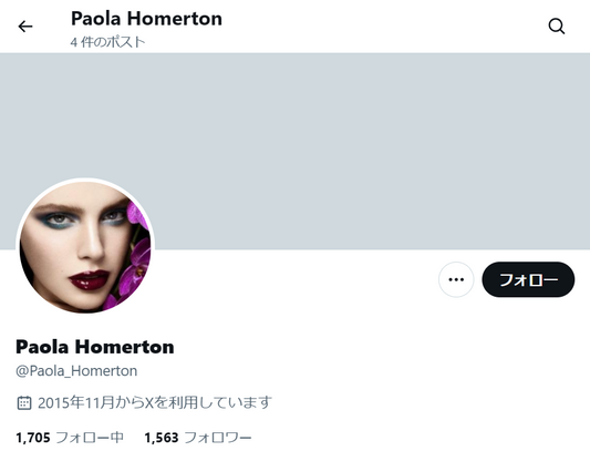 no.1114｜フォロワー1500人アカウント（海外）