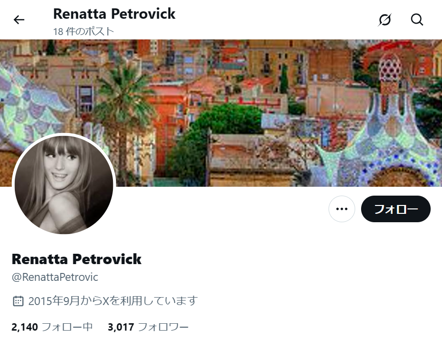 no.1124｜フォロワー3017人アカウント（海外）