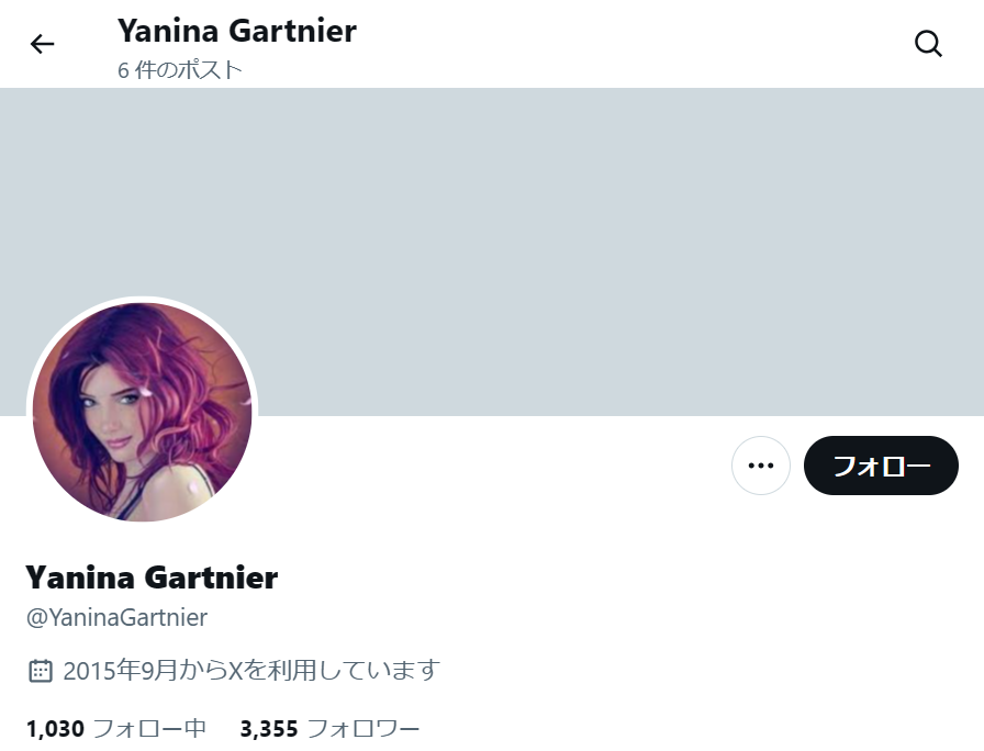 no.1125｜フォロワー3355人アカウント（海外）