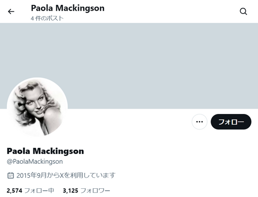 no.1131｜フォロワー3125人アカウント（海外）