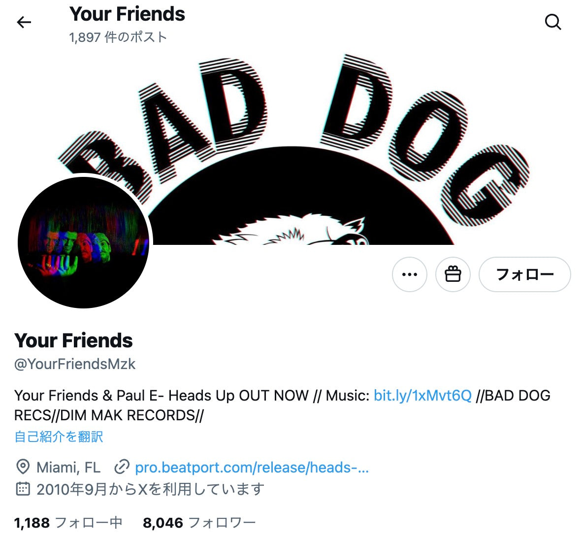 no.907｜フォロワー8054人アカウント（海外）