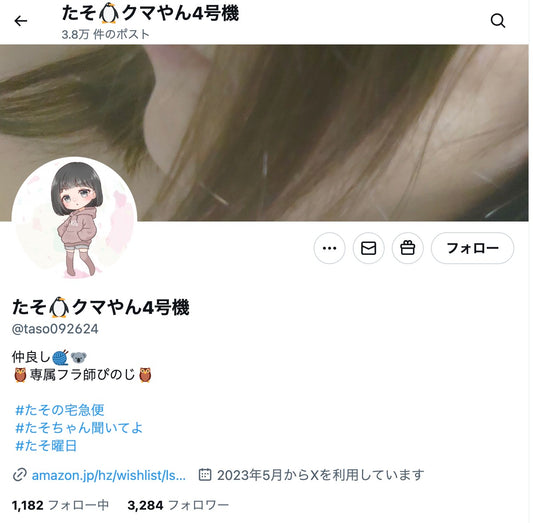 no.991｜フォロワー3363人アカウント（日本）